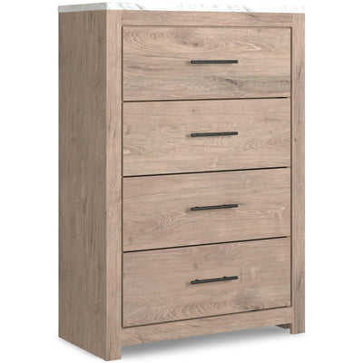 Senniberg - Light Brown - Four Drawer Chest.