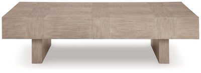 Jorlaina - Light Grayish Brown - Rectangular Cocktail Table