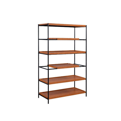 Oaken - Bookshelf - Honey Oak & Black - Grand Furniture GA