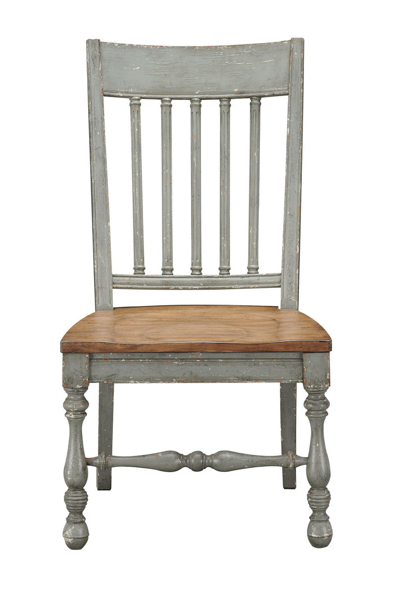 Weston - Dining Chairs (Set of 2) - Aged Blue Gray