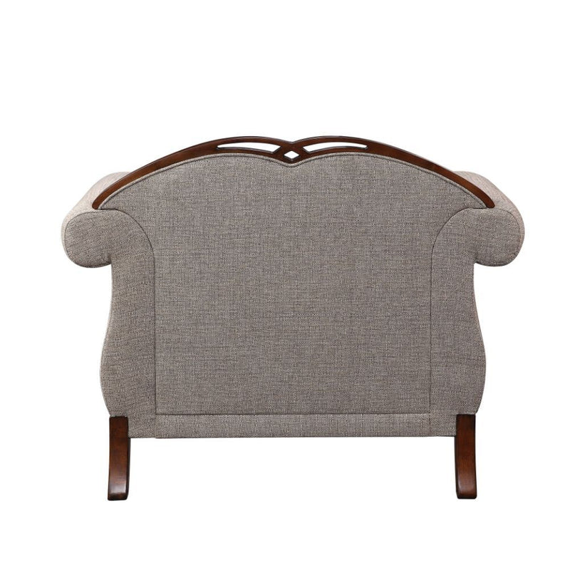 Miyeon - Chair - Fabric & Cherry - Grand Furniture GA