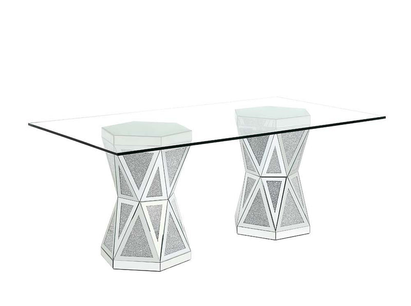 Noralie - Dining Table - Mirrored - Glass - Grand Furniture GA