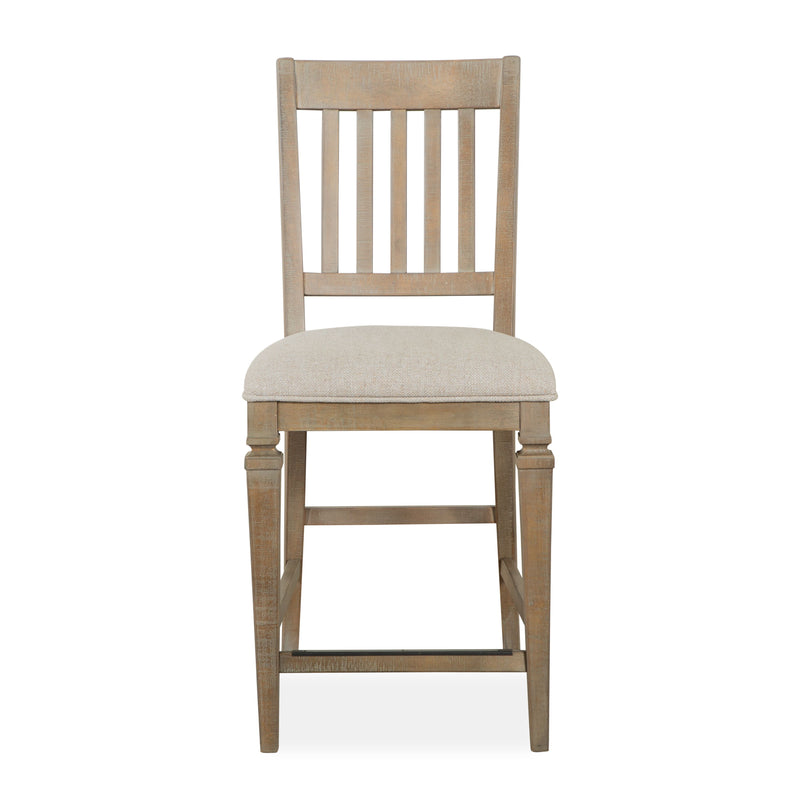 Lancaster - Counter Dining Chair With Upholstered Seat (Set of 2) - Dovetail Grey