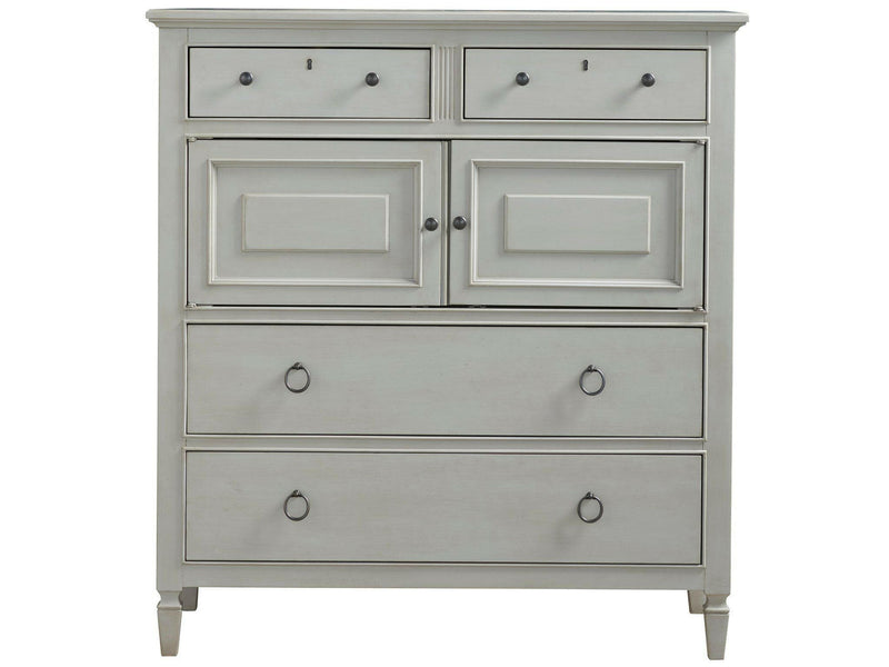 Summer Hill - French Gray - Dressing Chest - Pearl Silver.