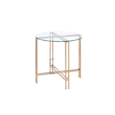 Veises - End Table - Champagne - Grand Furniture GA