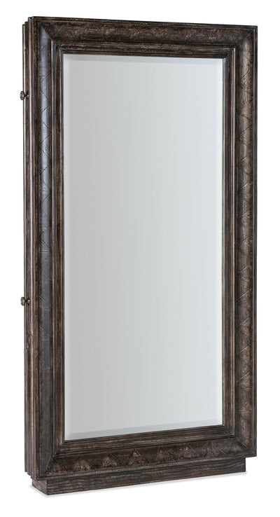 Traditions - Floor Mirror Withhidden Jewelry Storage.