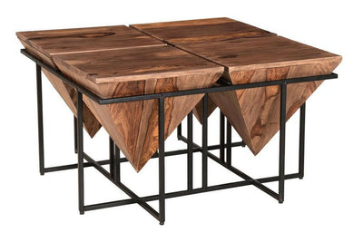 Ridgeline - Square Pyramid Cocktail Table.