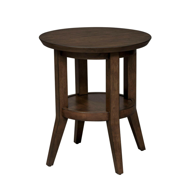 Ventura Blvd - 3 Piece Set (1 Cocktail Table 2 Round End Tables) - Dark Brown