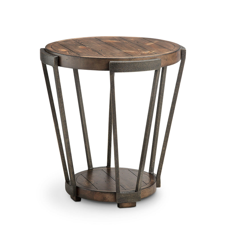 Yukon - Round End Table - Bourbon.