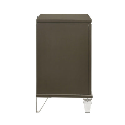 Twenty Nine - 2-Drawer Nightstand With Usb - Dark Brown - Accent Nightstands - Grand Furniture GA