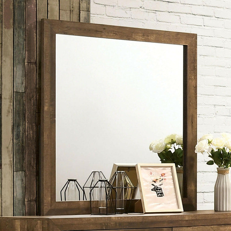 Wentworth - Mirror - Light Walnut - Grand Furniture GA