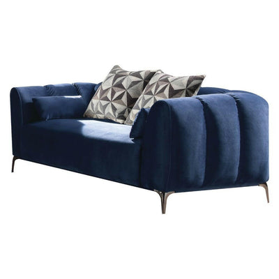 Hellebore - Loveseat - Blue Velvet - Grand Furniture GA