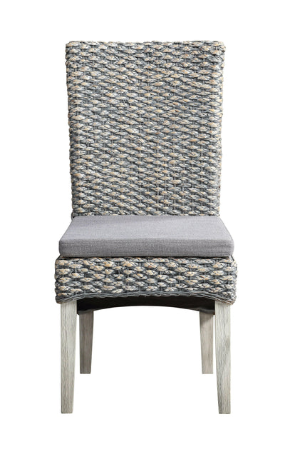 Hopewell - Gray Seagrass Dining Chairs (Set of 2).