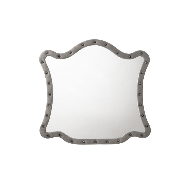 Perine - Mirror - Gray Velvet - Grand Furniture GA