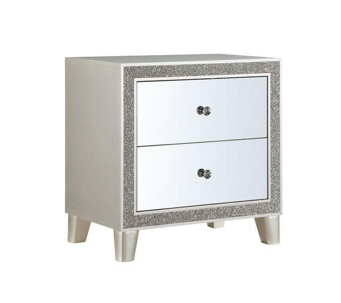 Sliverfluff - Nightstand - Mirrored & Champagne Finish - Grand Furniture GA