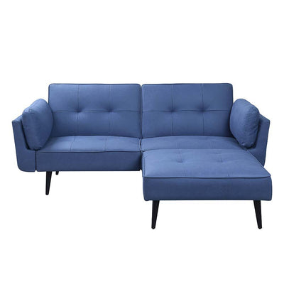 Nafisa - Sofa - Blue Fabric - Grand Furniture GA