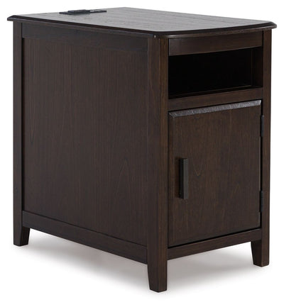 Devonsted - Dark Brown - Chair Side End Table.