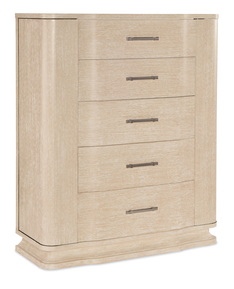 Nouveau Chic - Five Drawer Chest - Light Brown