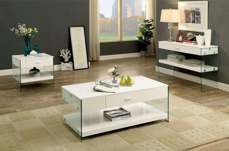 Raya - End Table - White - Grand Furniture GA