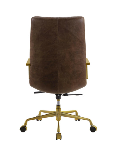 Rolento - Executive Office Chair - Espresso Top Grain Leather - Grand Furniture GA