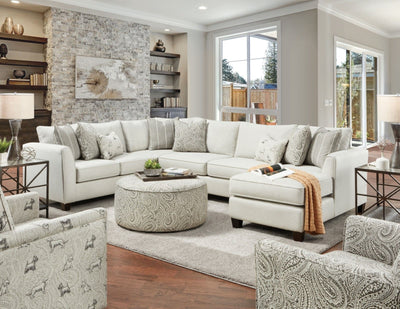 Pocklington - Sectional - Ivory - Grand Furniture GA