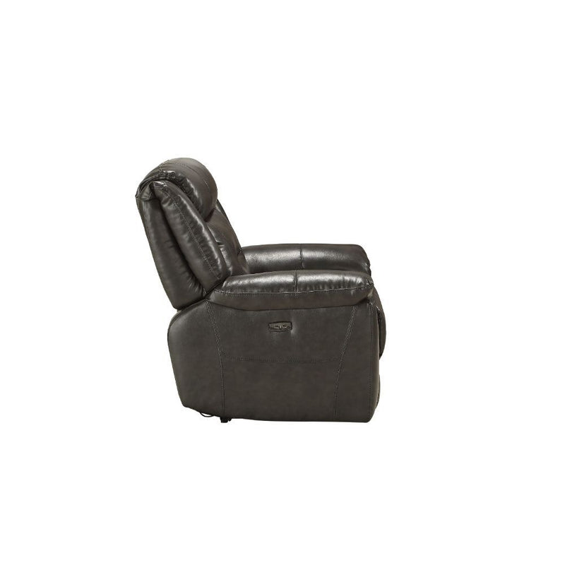 Imogen - Recliner - Gray Leather-Aire - Grand Furniture GA