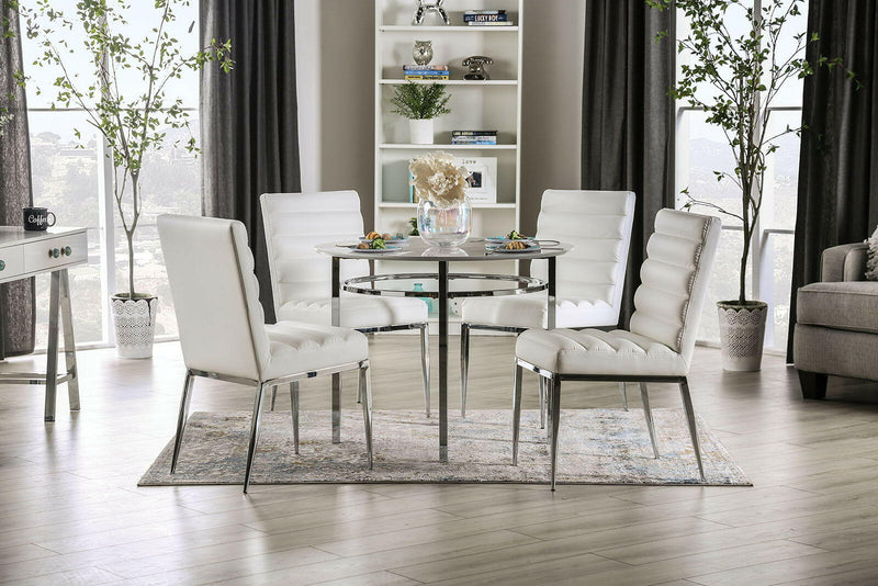 Serena - Round Dining Table - White - Grand Furniture GA