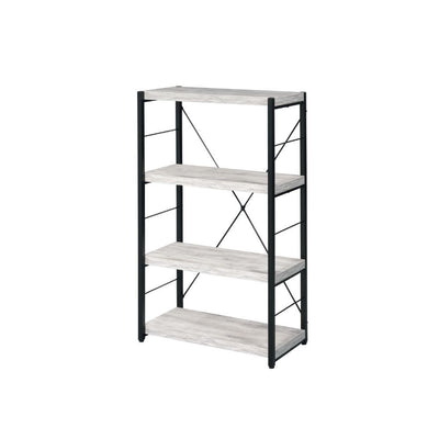 Jurgen - Bookshelf - Antique White & Black - Grand Furniture GA