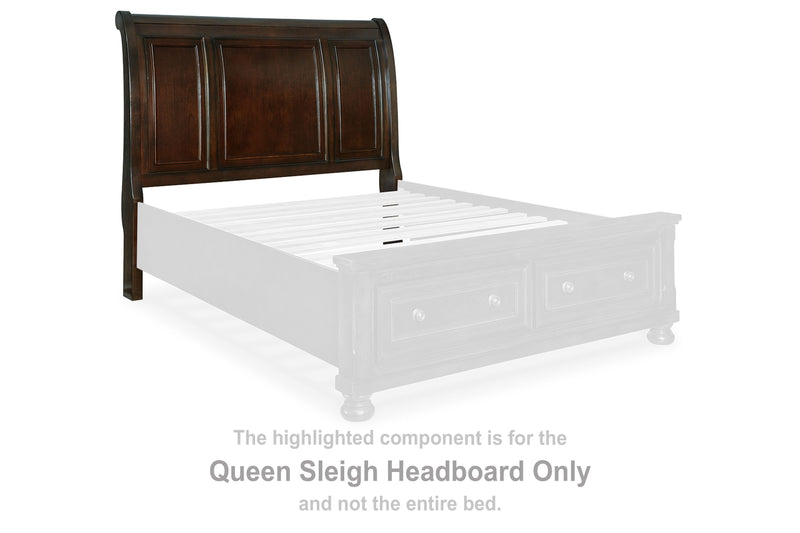 Porter - Rustic Brown - Queen Sleigh Headboard