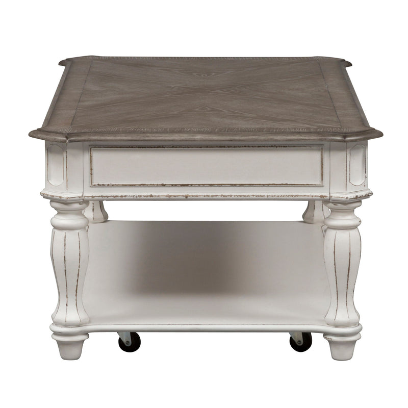 Magnolia Manor - Rectangular Cocktail Table - White