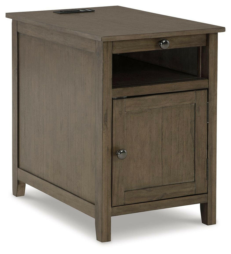 Treytown - Grayish Brown - Chair Side End Table.