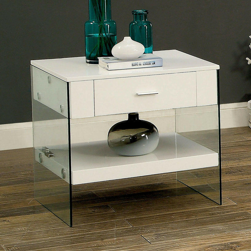 Raya - End Table - White - Grand Furniture GA