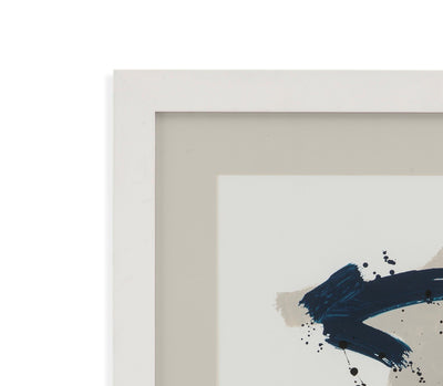 Kanji V - Framed Print - Beige