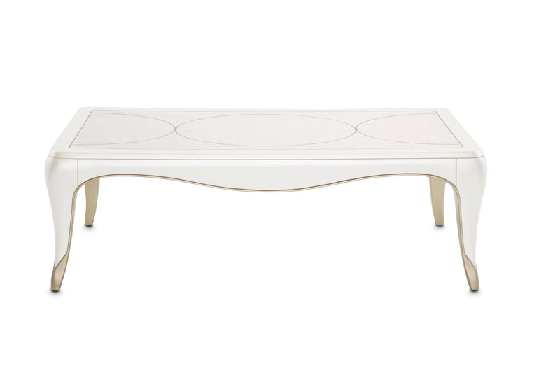 London Place - Rectangular Cocktail Table - Creamy Pearl