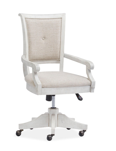 Newport - Fully Upholstered Swivel Chair - Alabaster.