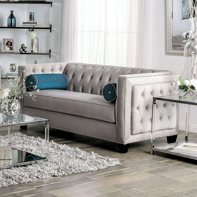 Silvan - Loveseat - Gray - Grand Furniture GA