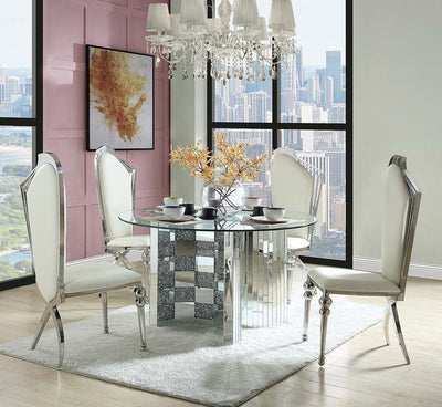 Noralie - Dining Table - Mirrored - 30" - Grand Furniture GA