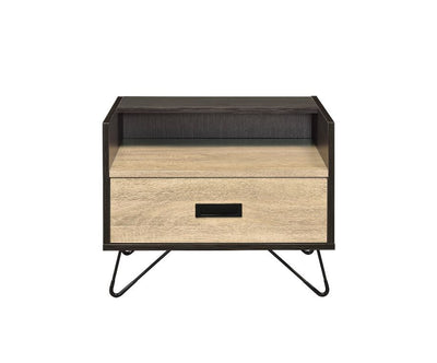 Melkree - Accent Table - Oak & Black Finish - Grand Furniture GA