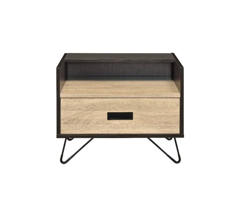 Melkree - Accent Table - Oak & Black Finish - Grand Furniture GA