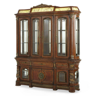 Villa Valencia - China Buffet with Lighted Top - Classic Chestnut.