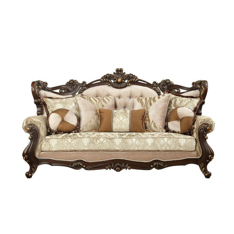 Shalisa - Sofa - Fabric & Walnut - Grand Furniture GA