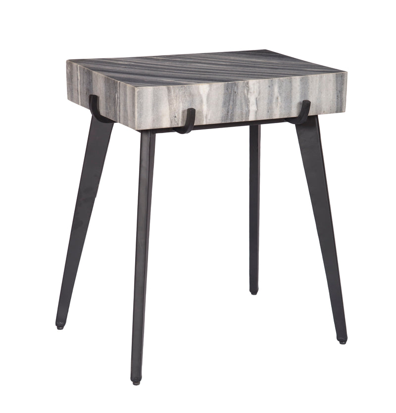 Landon - Accent Table - Gray / Black