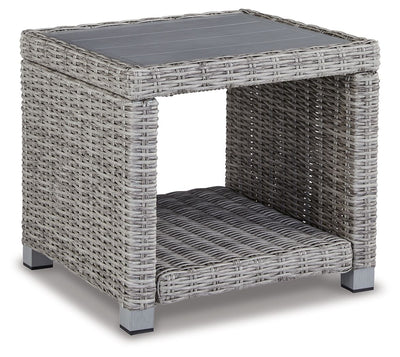 Naples Beach - Light Gray - Square End Table.