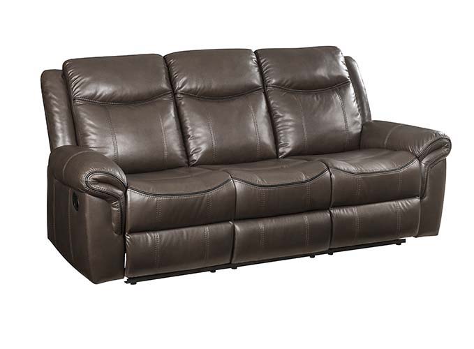 Lydia - Sofa - Brown Leather Aire - Grand Furniture GA