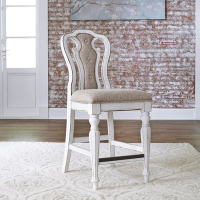 Magnolia Manor - Counter Height Chair - White