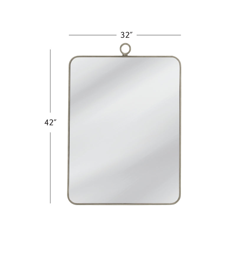 Monte - Wall Mirror - Pearl Silver