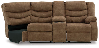 Partymate - Brindle - Raf Reclining Loveseat W/Console