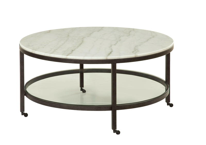 Whitman - Round Cocktail Table - White - Cocktail Tables - Grand Furniture GA