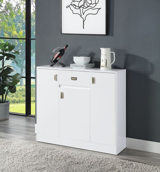 Pagan - Server - White High Gloss Finish - Grand Furniture GA