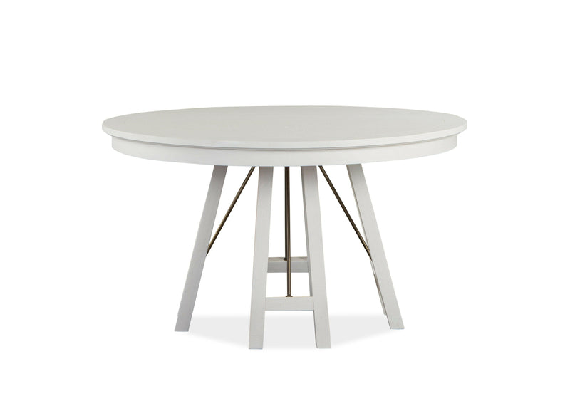 Heron Cove - Round Dining Table - Chalk White.